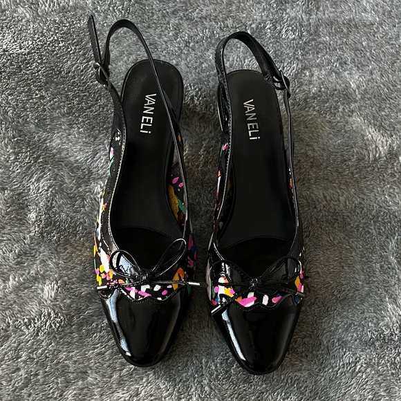 Vaneli Shoes Vaneli Ardee Paint Splatter Heel Poshmark